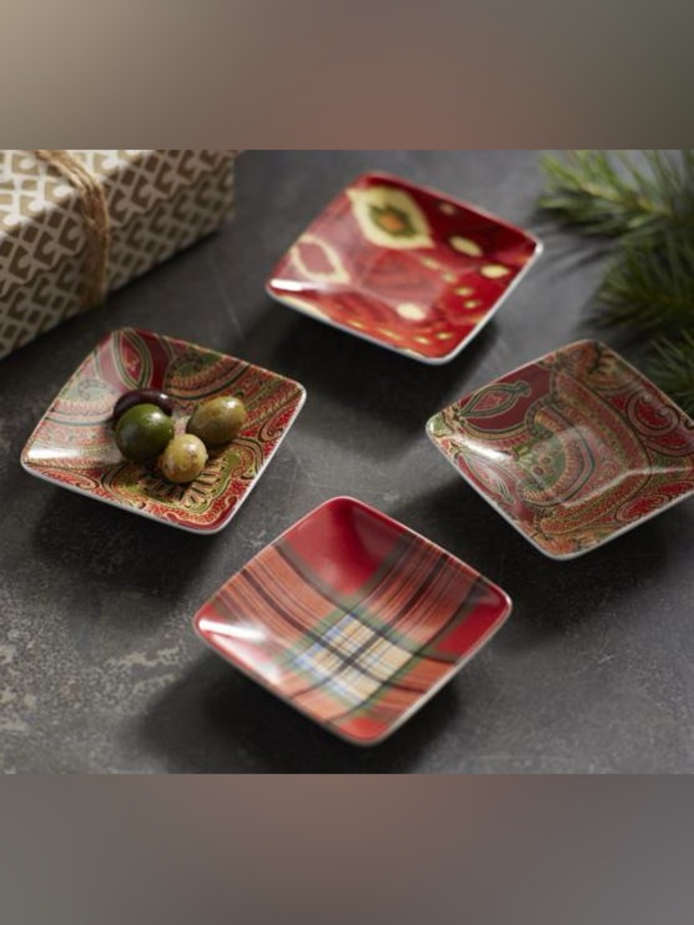 Pottery Barn IKAT PLAID AND PAISLEY 6 PIECE